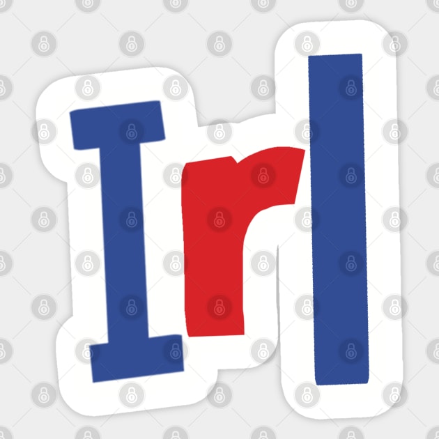 In Real Life IRL Slang Sticker by ellenhenryart